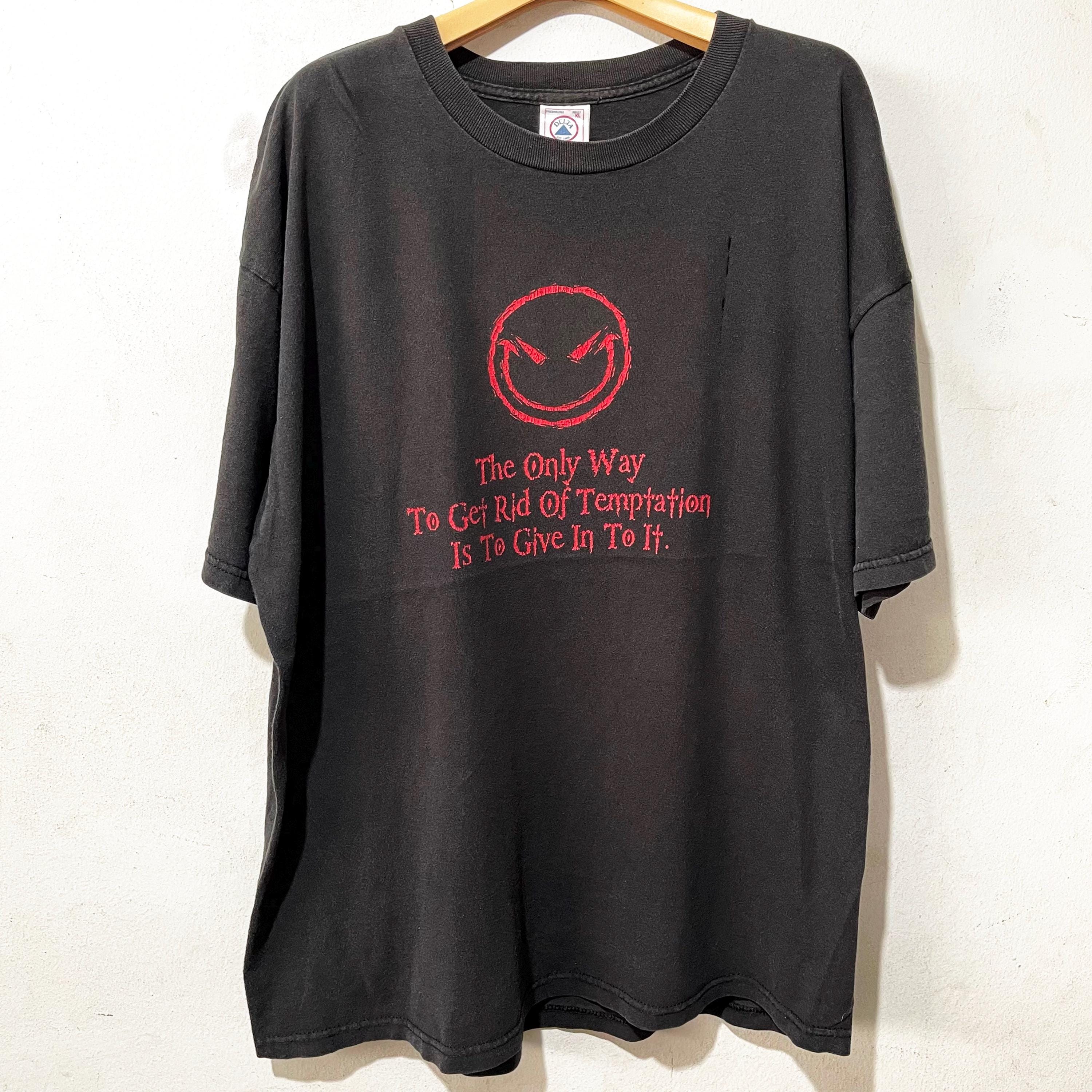 Vintage Jester the Only Way to Get Rid of Temptation Devil T-shirt