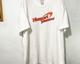 Vintage 90's Newport Pleasure Menthol Cigarettes Long Sleeve T