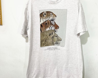 Vintage 1991 Three Felines Diana Dee Tyler T-shirt Size M - Etsy