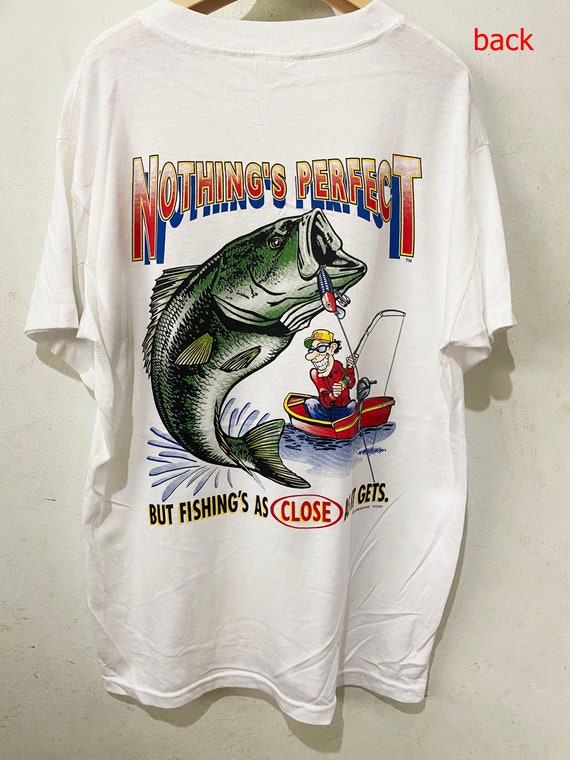 Vintage Nothing Perfect Fishing Shirt Size L -  Hong Kong