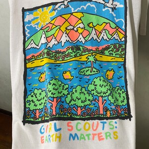 Vintage 90s Girl Scouts T-Shirt Size L image 2