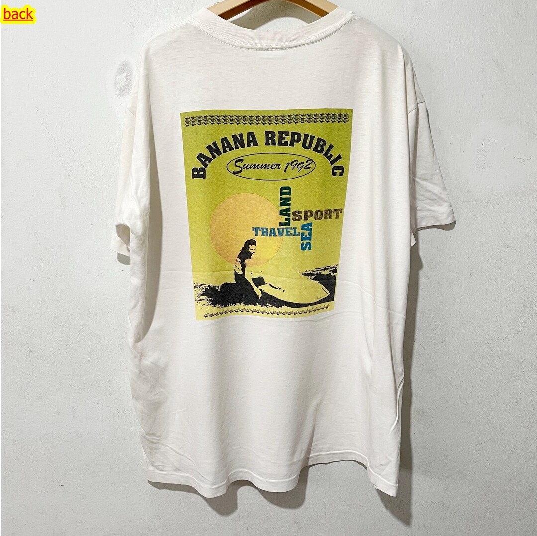 Vintage 90s Banana Republic T-shirt Size XL - Etsy