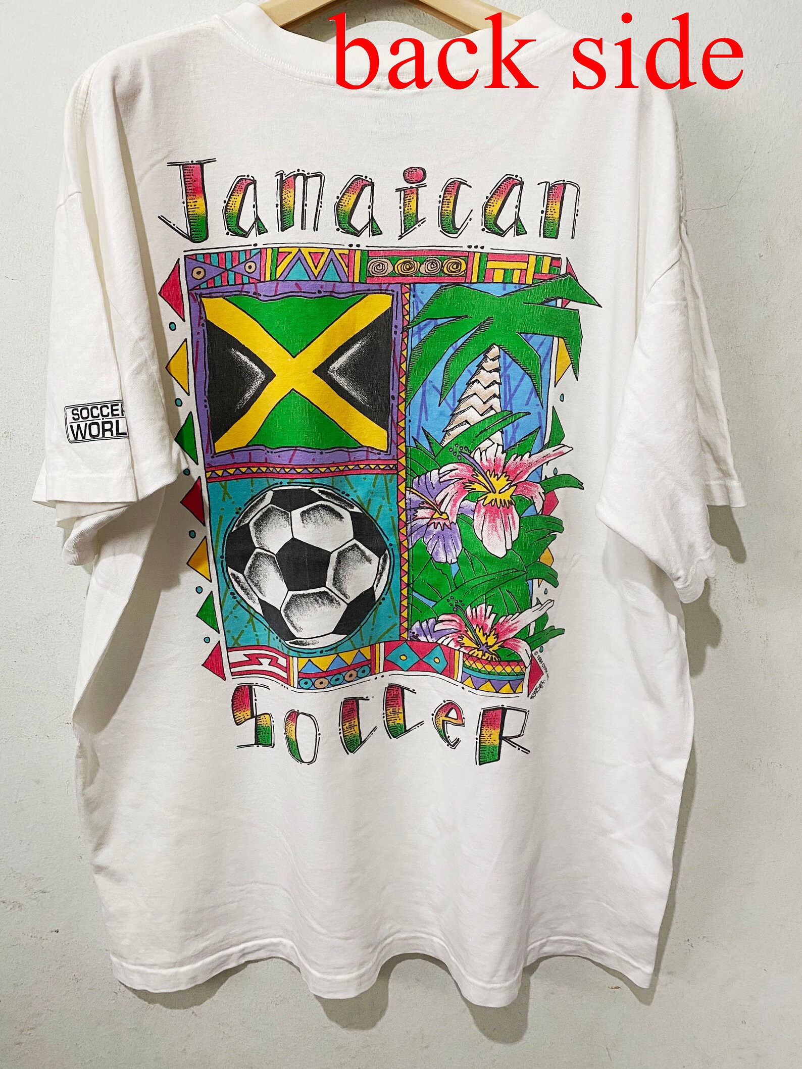 retro jamaica football shirt