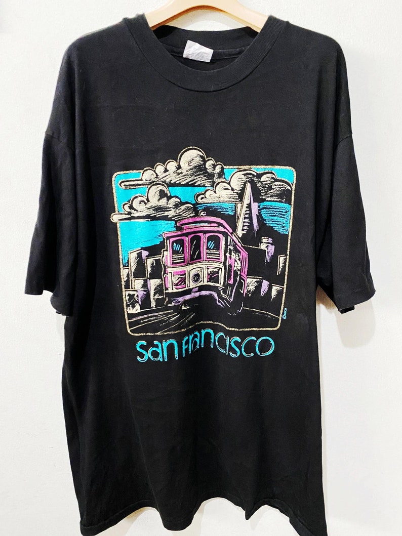 Vintage San Francisco Shirt Size XL 90s California City Skyline Tee