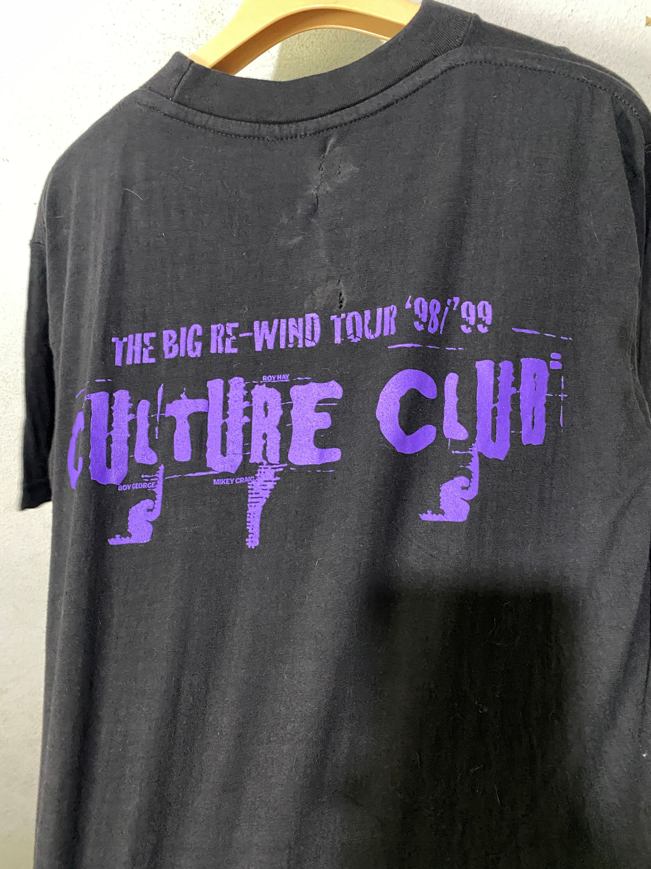 CultureClub　'98 VINTAGE Vintage 1998 Culture Club T-shirt New Wave Band Tour Graphic