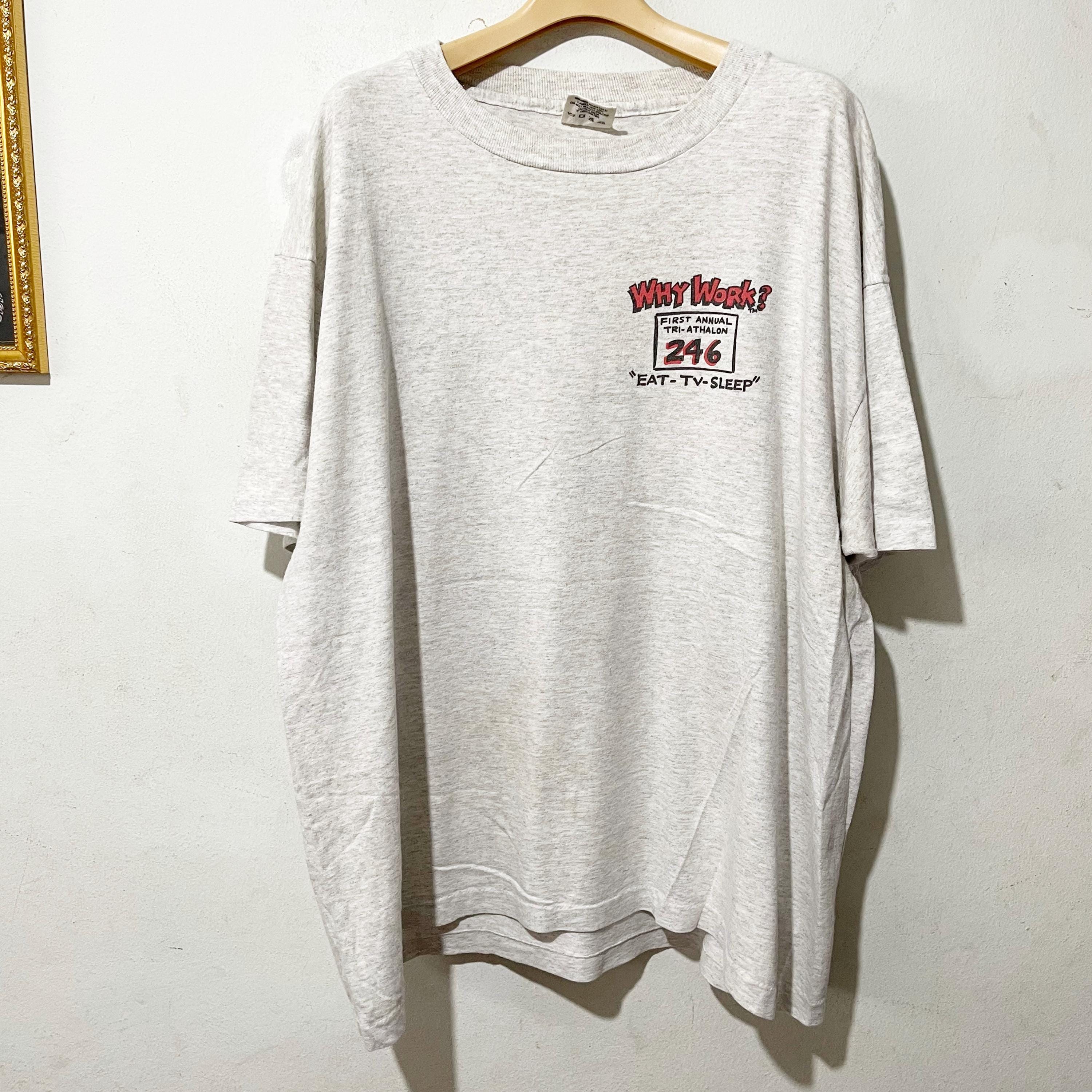 Vintage 90s Lazy Eat TV Sleep T-shirt Size XL - Etsy Israel