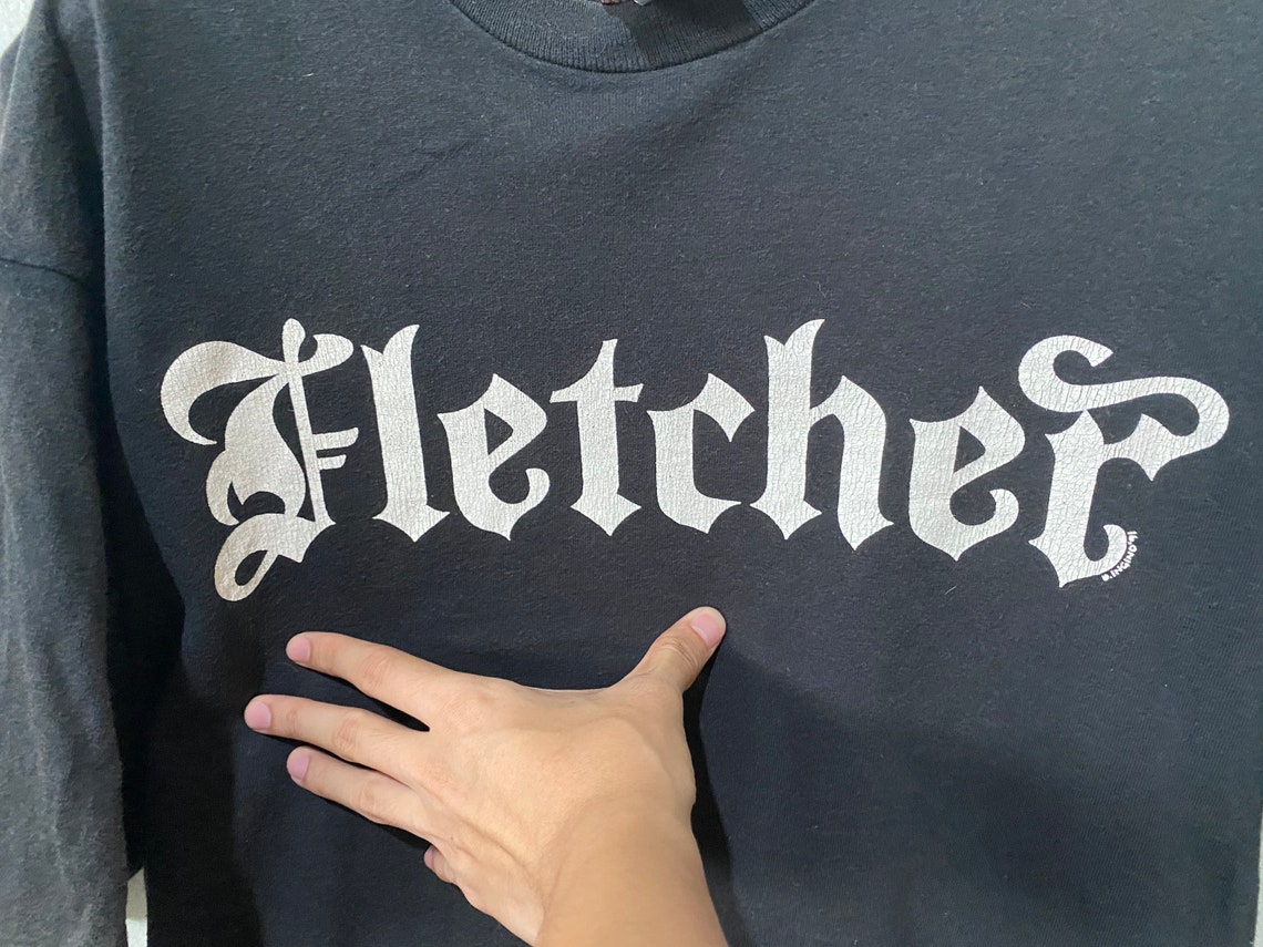 Vintage 1991 Christian Fletcher Shirt Size L Free Shipping Etsy