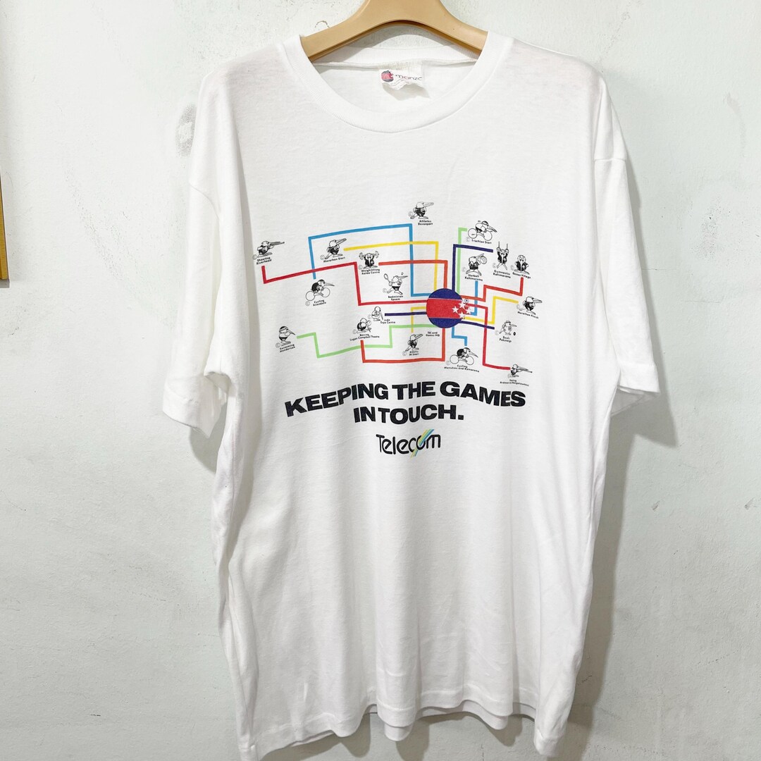 Vintage 90s Keeping the Games in Touch T-shirt Size XL - Etsy UK