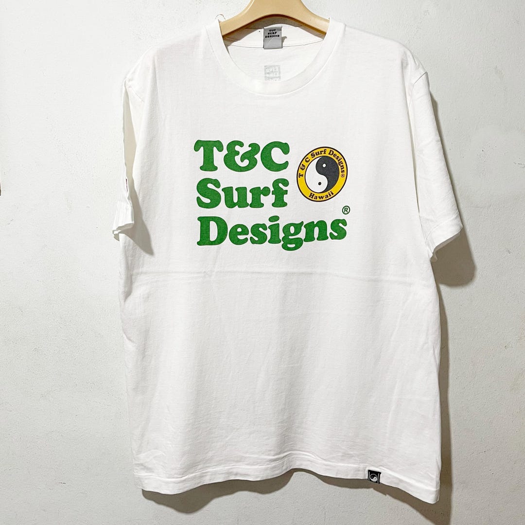 Vintage 90s T&C Surf Designs T-shirt Size L - Etsy