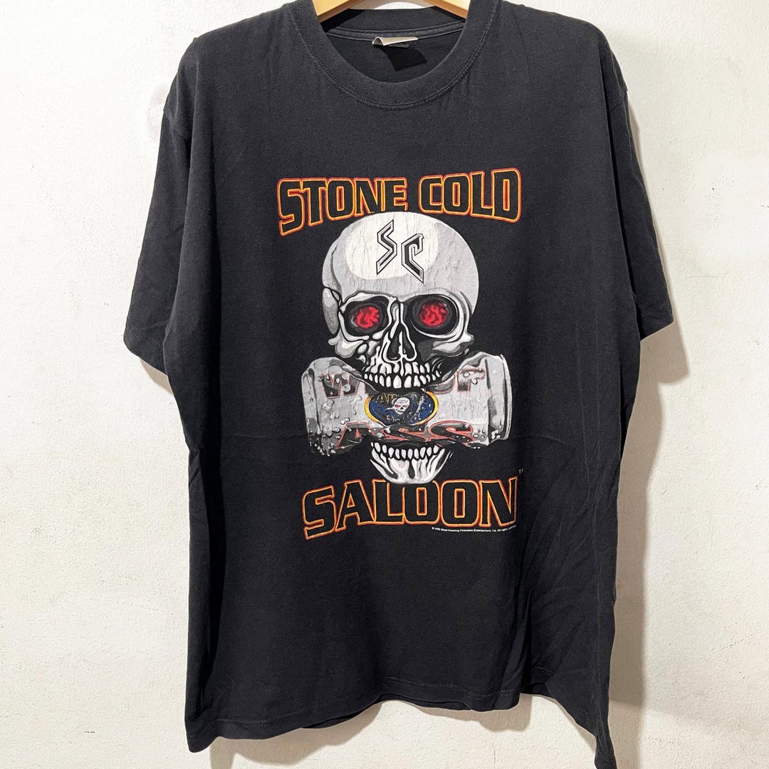 90s WWF STONE COLD ビンテージTシャツ Vintage WWF Stone Cold Steve Austin Snake Eyes T-Shirt Size