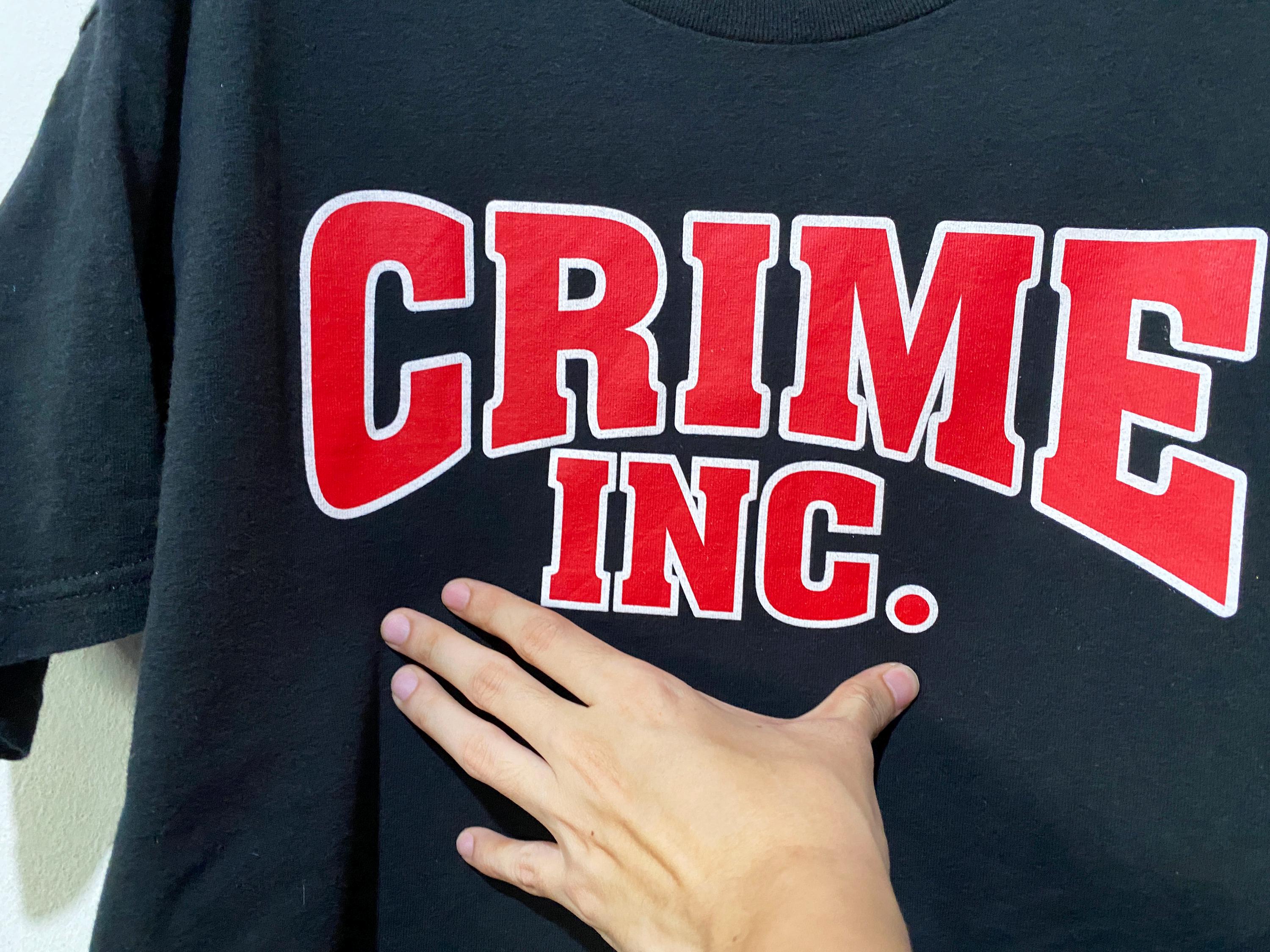 90s CRIME INK クライムインク　ロンT Vintage 90s Crime Inc TV T-shirt Size L - Etsy