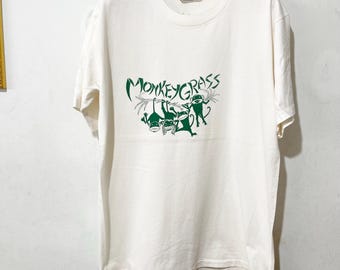 Vintage jaren 90 Monkey Grass-T-shirt maat M
