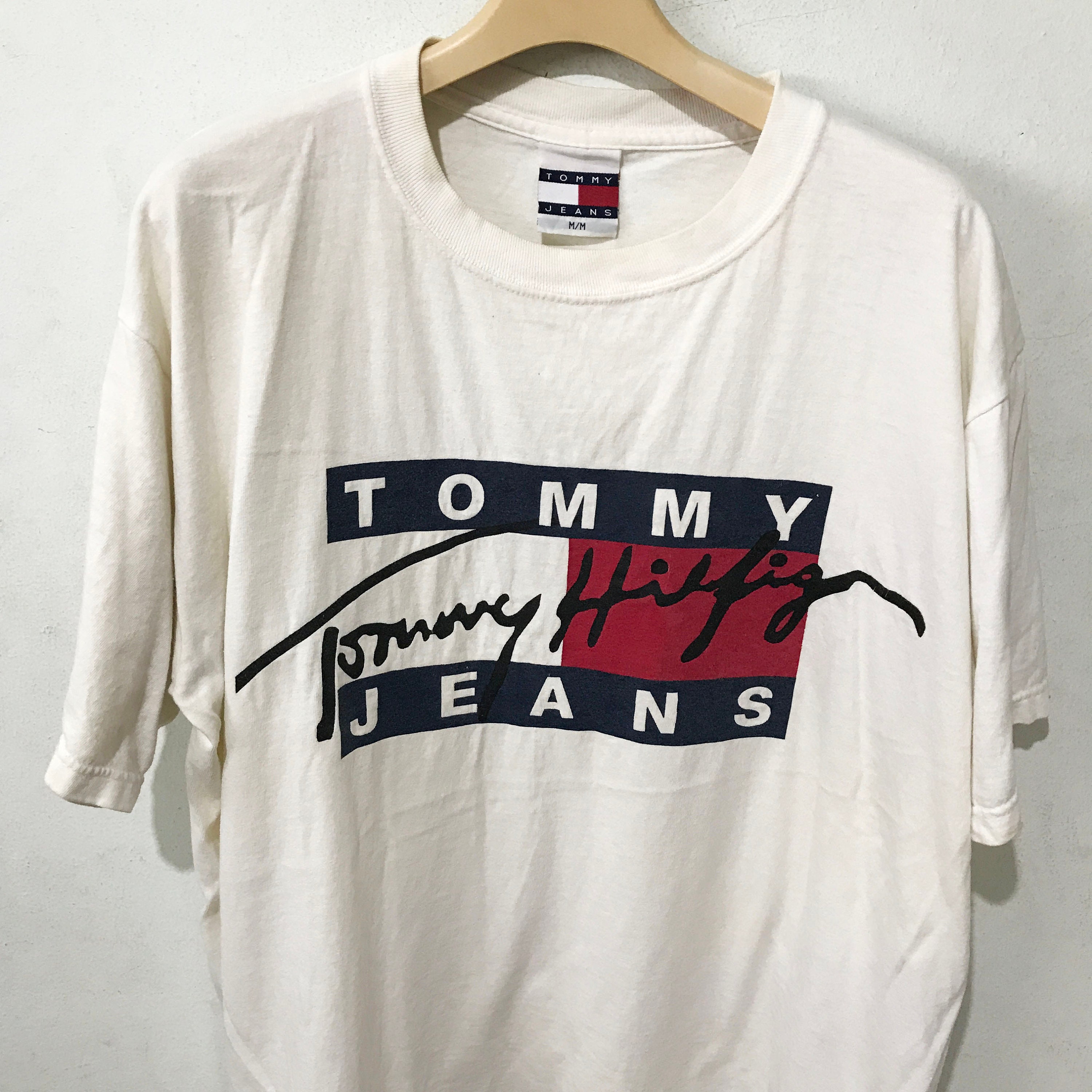 Vintage 90s Tommy Hilfiger Shirt Size L Free Shipping Etsy