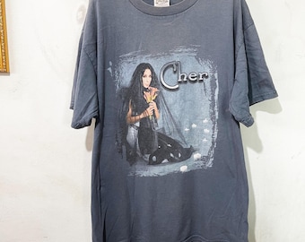 L * Vintage 90s 1998/1999 Cher Believe Aop T Shirt * All Over
