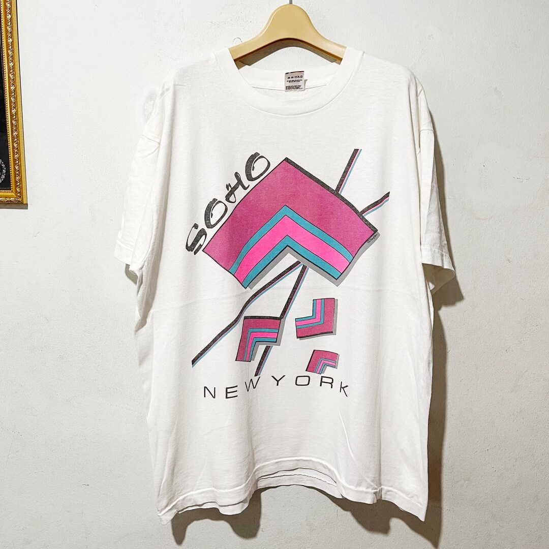 Vintage 90s New York Soho T-shirt Size XL - Etsy