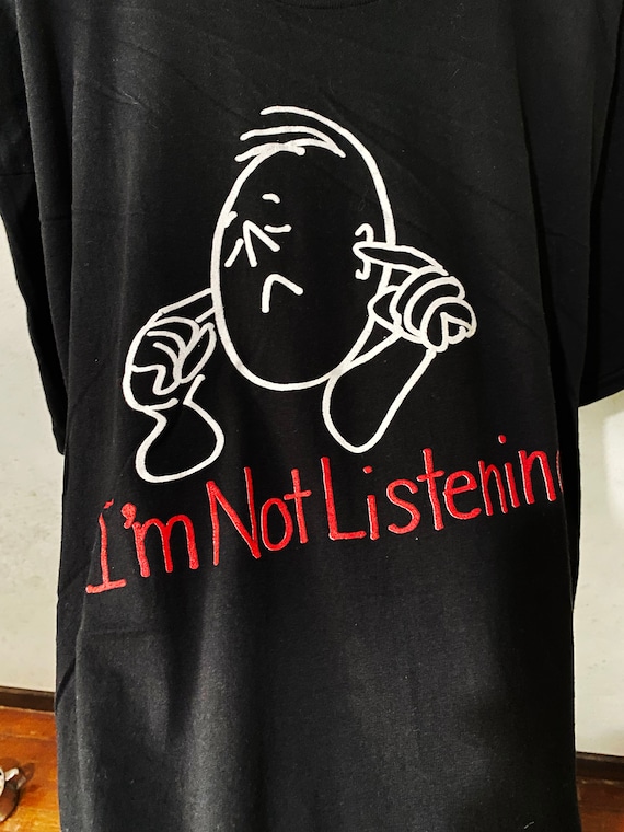 Vintage 90s Freeze New York I'm Not Listening T-shirt Size XL - Etsy