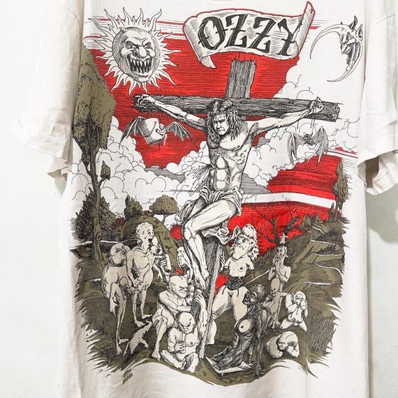 Vintage 90s Ozzy Osbourne T-shirt Size L - Etsy