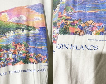 Vintage 90s Saint Thomas T-shirt Size XL - Etsy