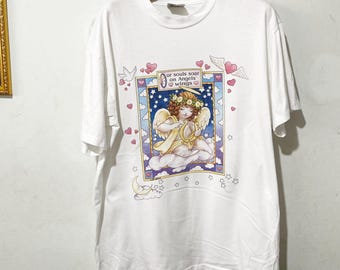 Vintage 90er Jahre Engel T-Shirt Gr. L