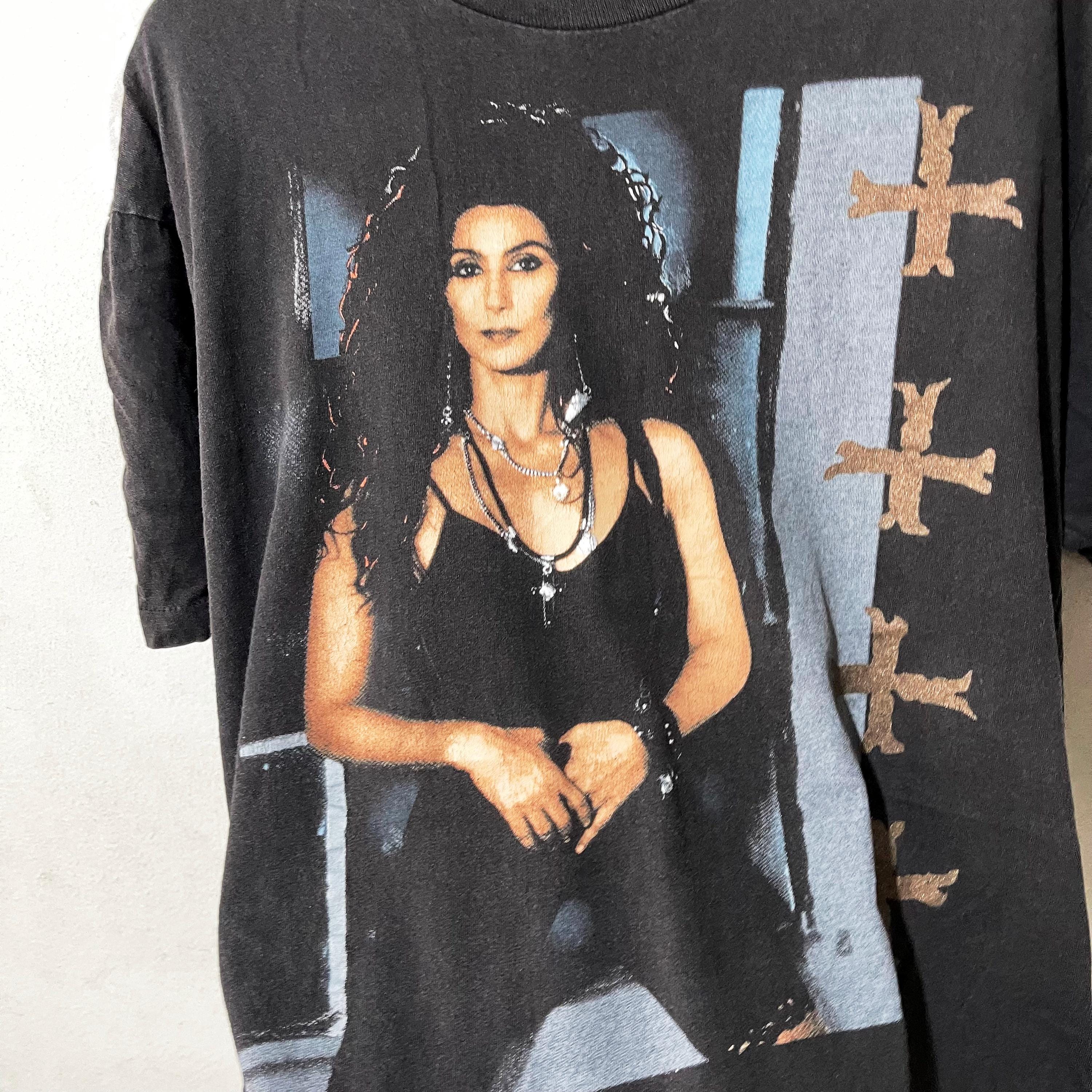 トップス 90s tour CHER MUSIC T-shirt / size/ L 90s Cher Do You Believe Concert Tour 1999 t-shirt Large