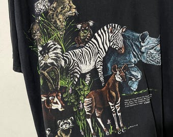 Vintage 90s San Diego Zoo T-shirt Size XL - Etsy