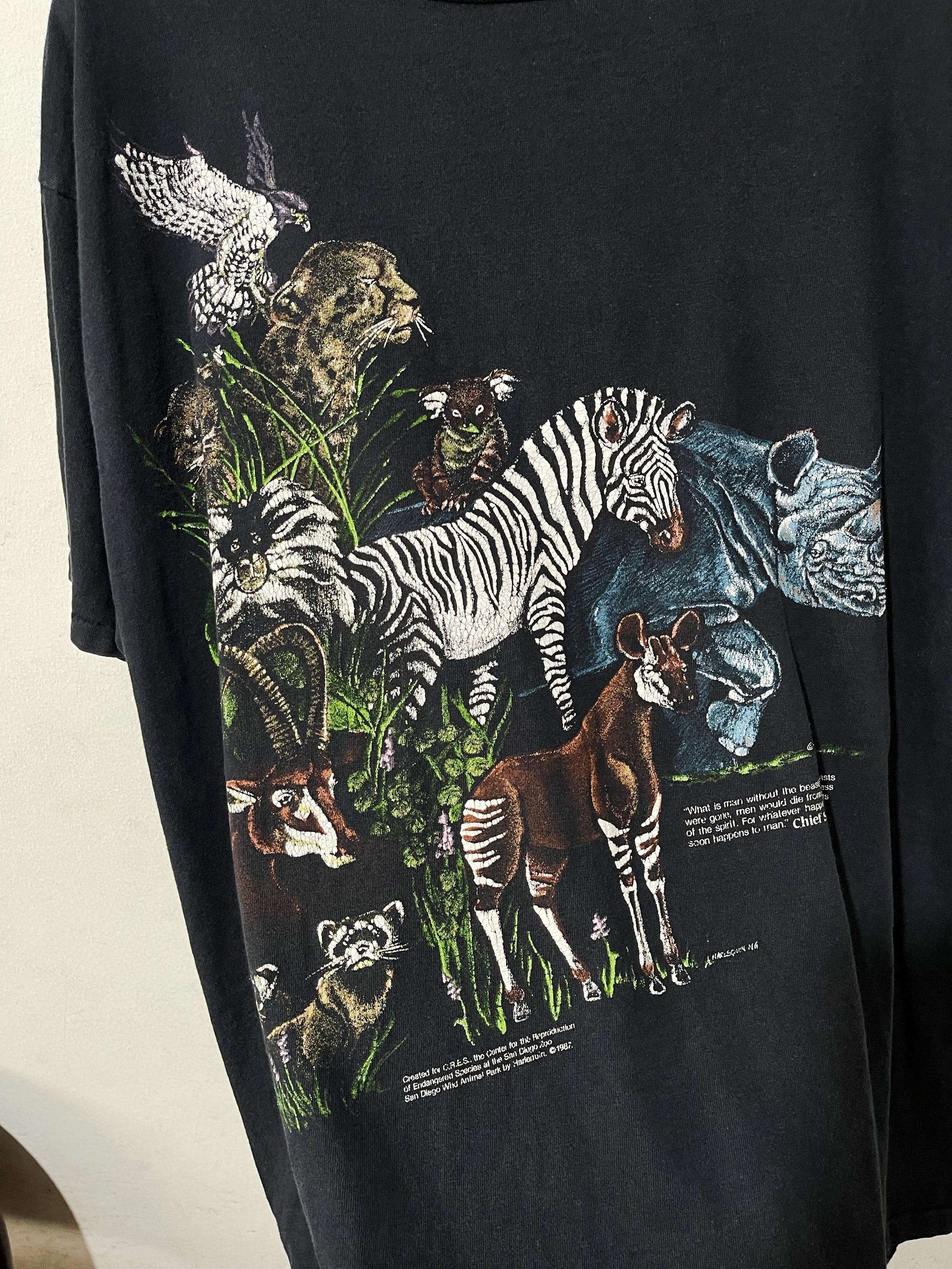 Vintage 90s San Diego Zoo T-shirt Size XL - Etsy