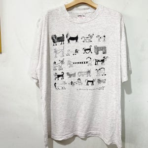 Camiseta vintage dos anos 90 para cachorro, tamanho G-GG, camiseta vintage &quot;What Going On&quot;, camiseta vintage para animal de estimação, camiseta vintage para animal de estimação