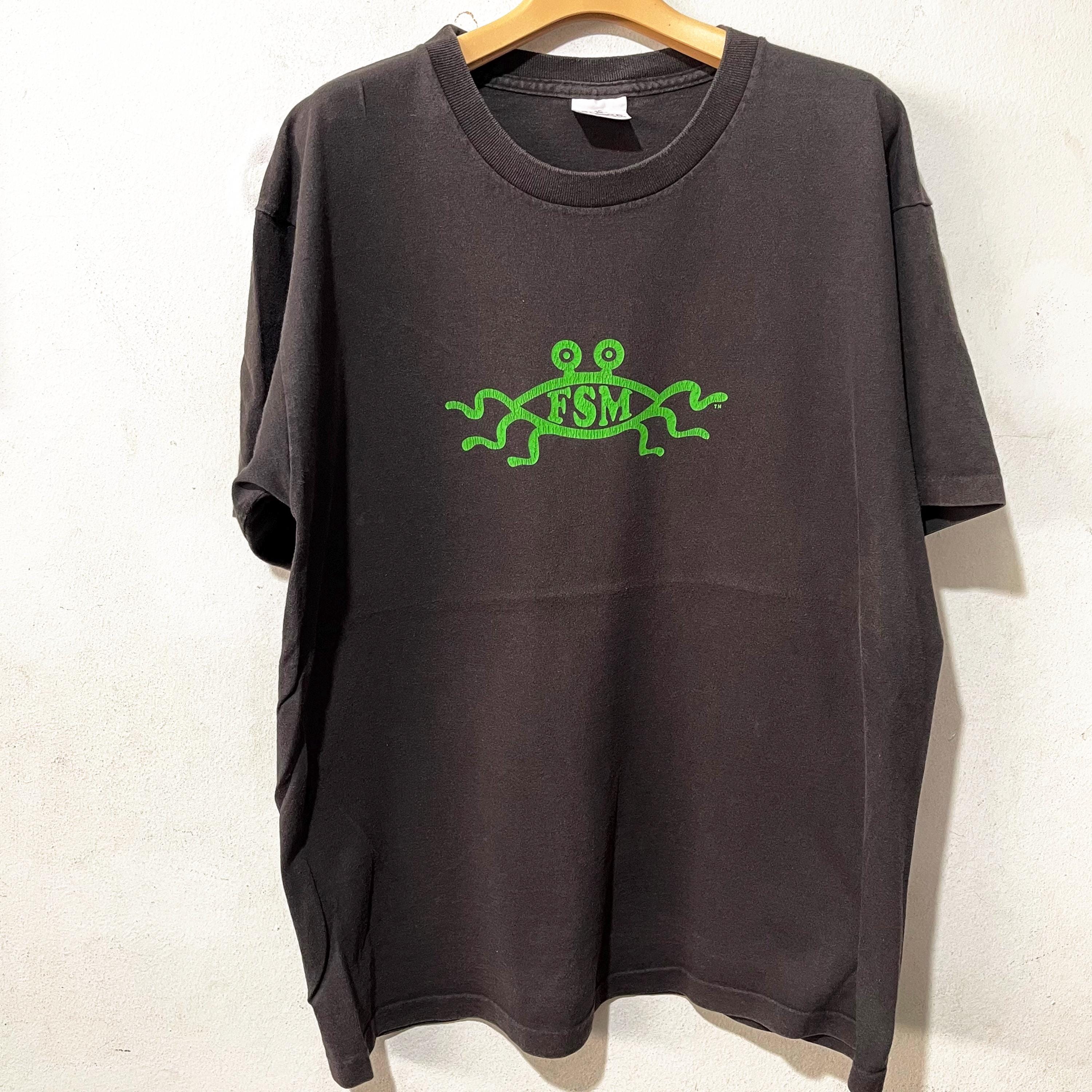Vintage 90s Crab Shirt Size L-XL Vintage Flying Spaghetti Monster Shirt, Vintage Monster Shirt, Vintage  Religion Tee