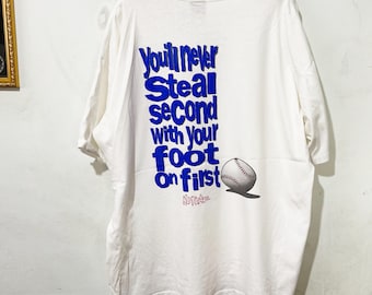 Vtg 90s NO FEAR QUOTE Tshirt Xl / Taking up Too Much Space Skater