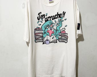 Vintage T-shirt met adelaar uit de jaren 90, maat XL