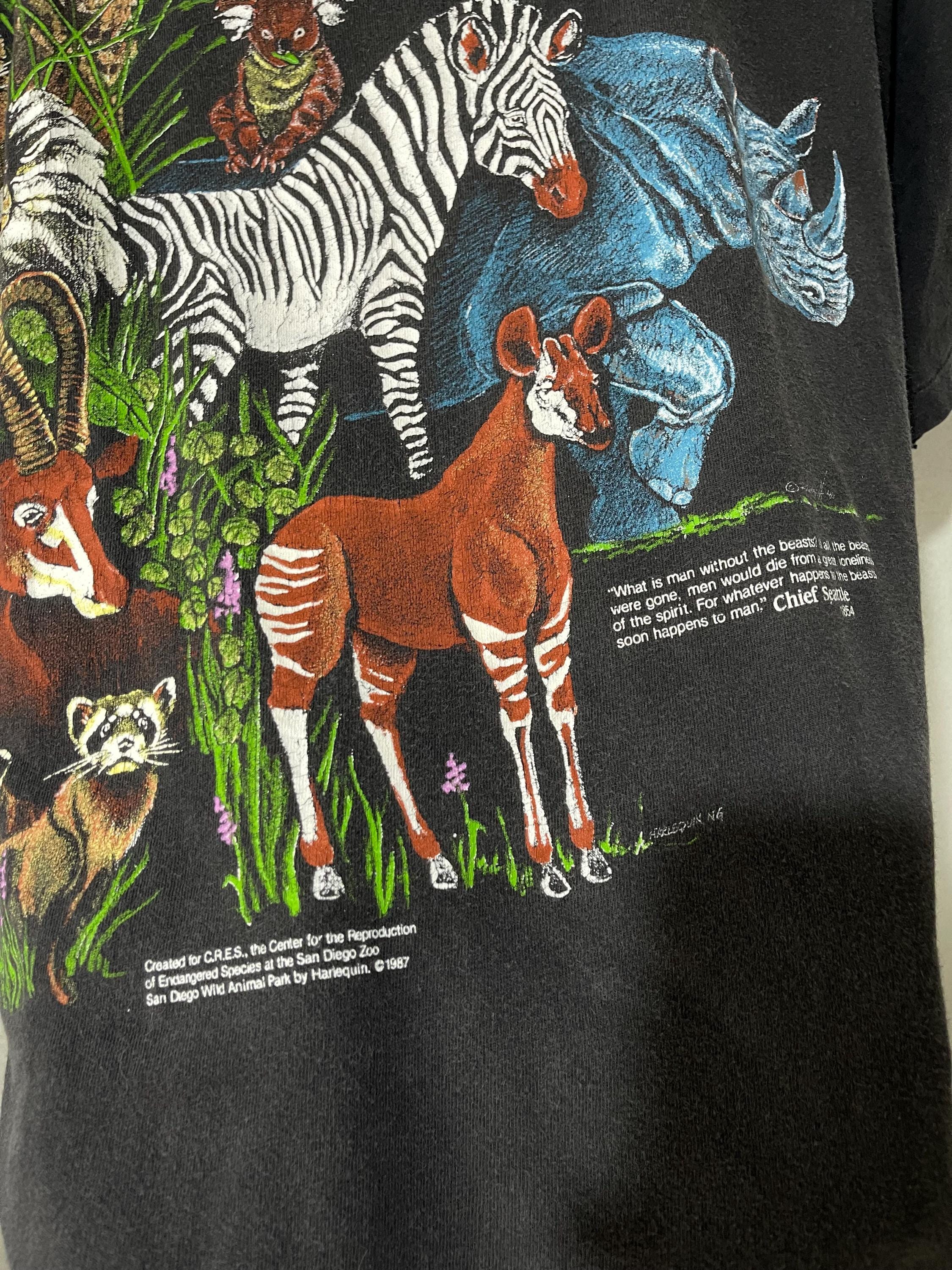 Vintage 90s San Diego Zoo T-shirt Size XL - Etsy New Zealand