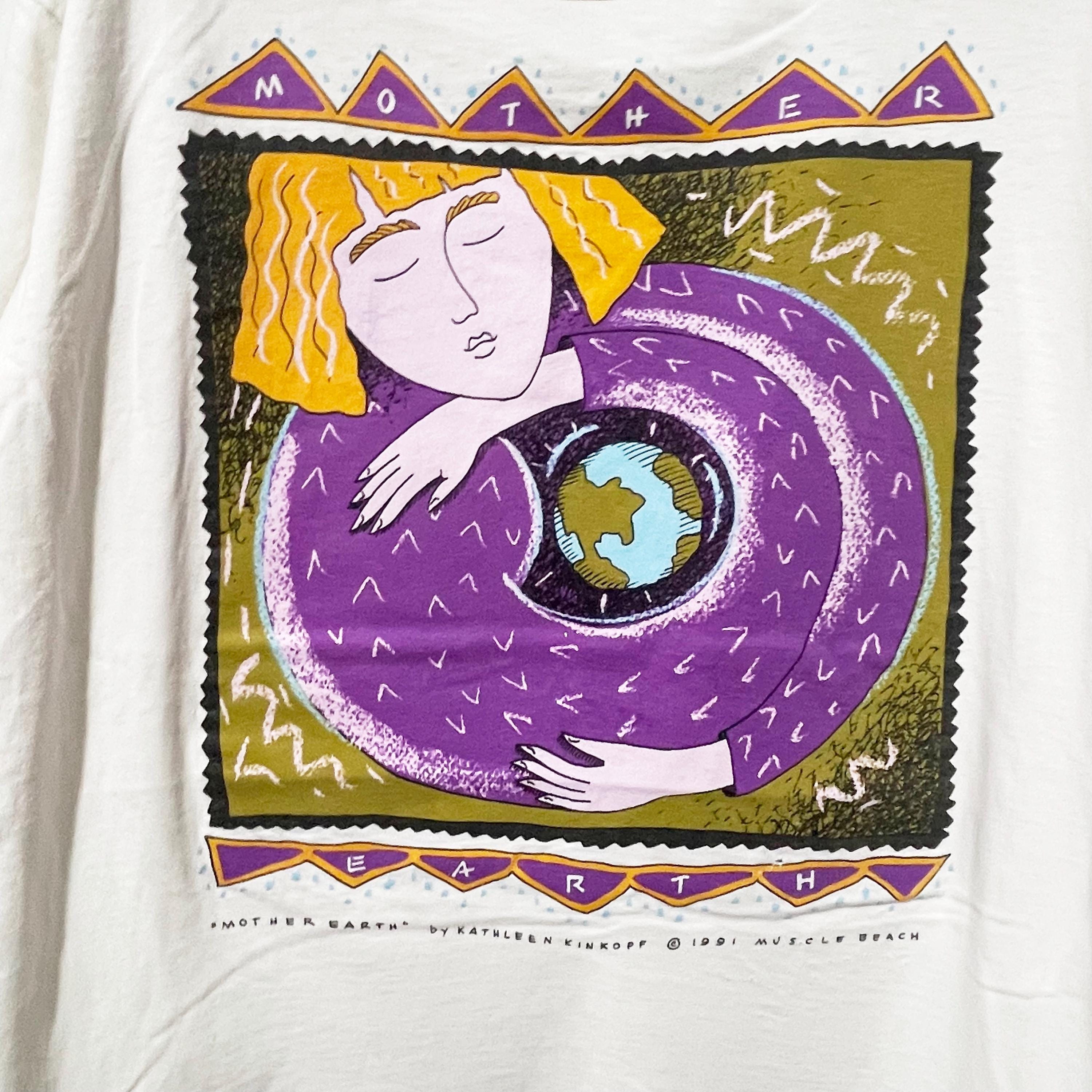 Vintage 1991 Mother Earth Environmental T-shirt Size M - Etsy