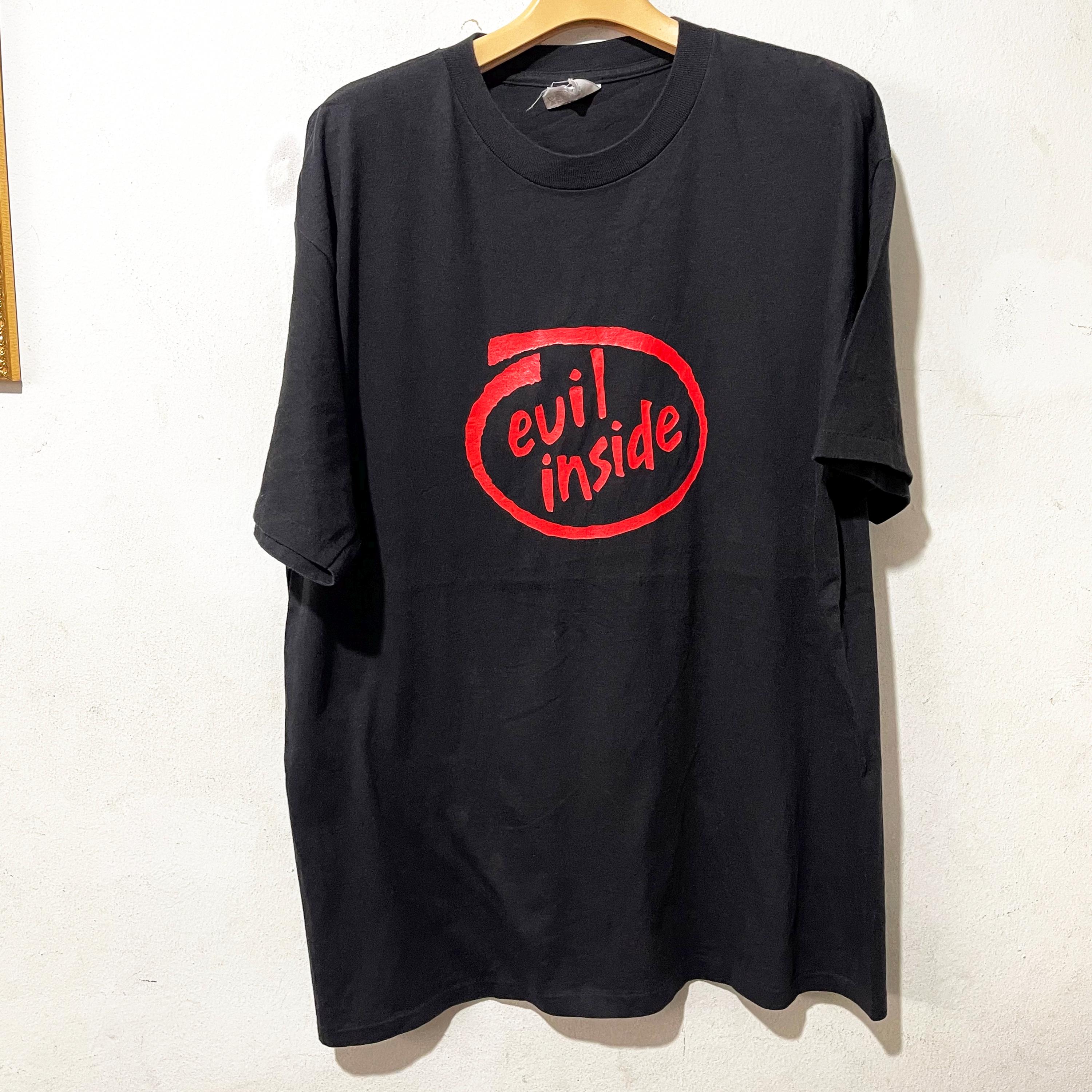 Vintage 90s Evil Inside T-shirt Size L - Etsy