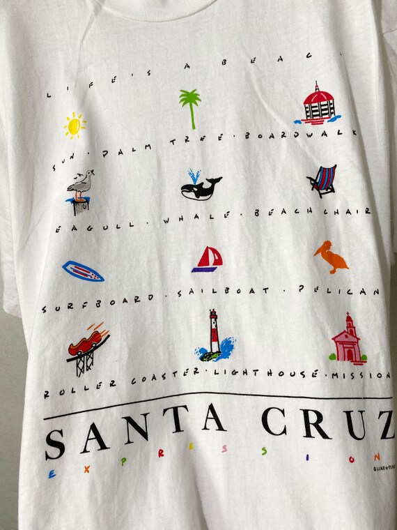 Vintage 90s Santa Cruz Experience Shirt Size L - Etsy