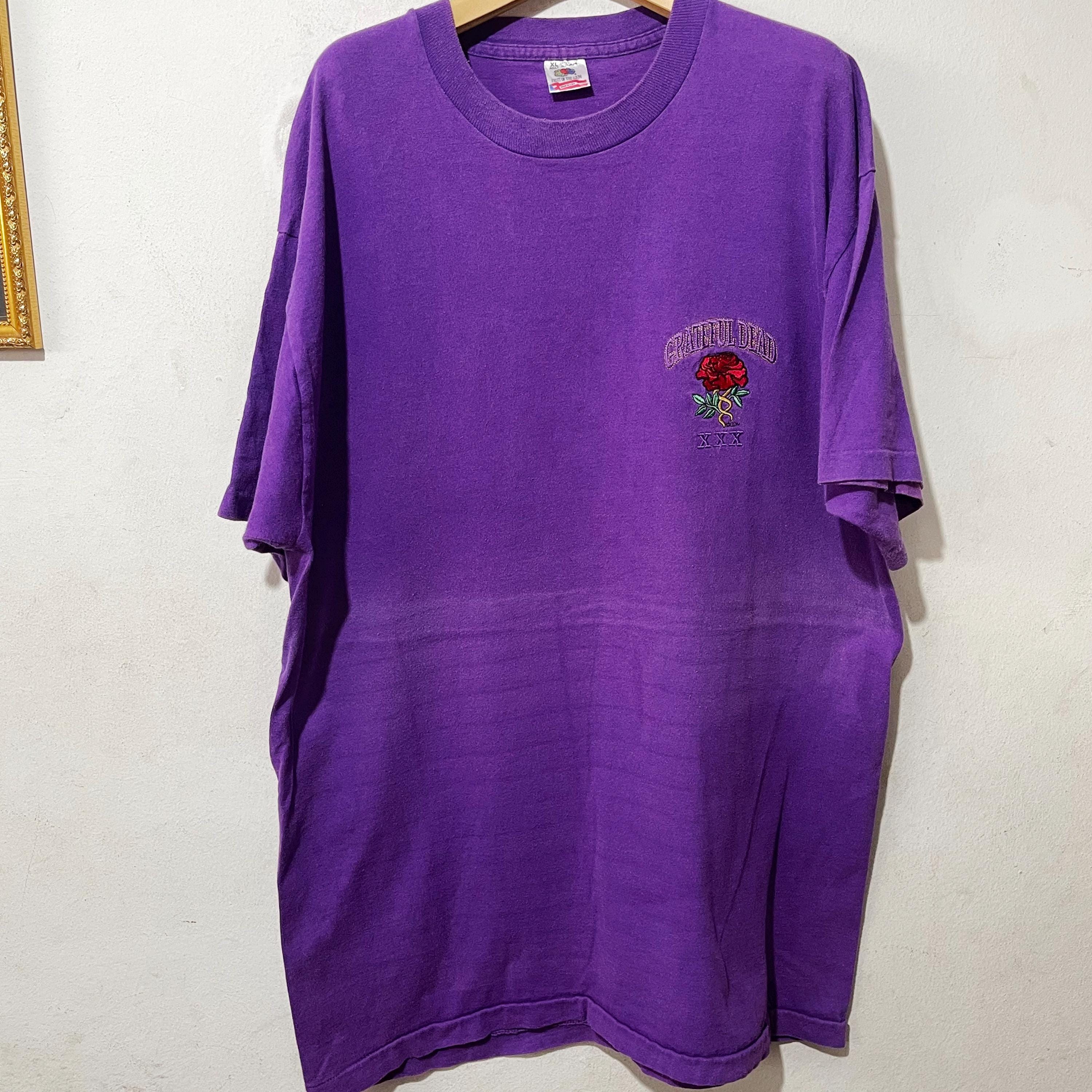 Vintage Grateful Dead 30th Anniversary Embroidered Rose T-shirt