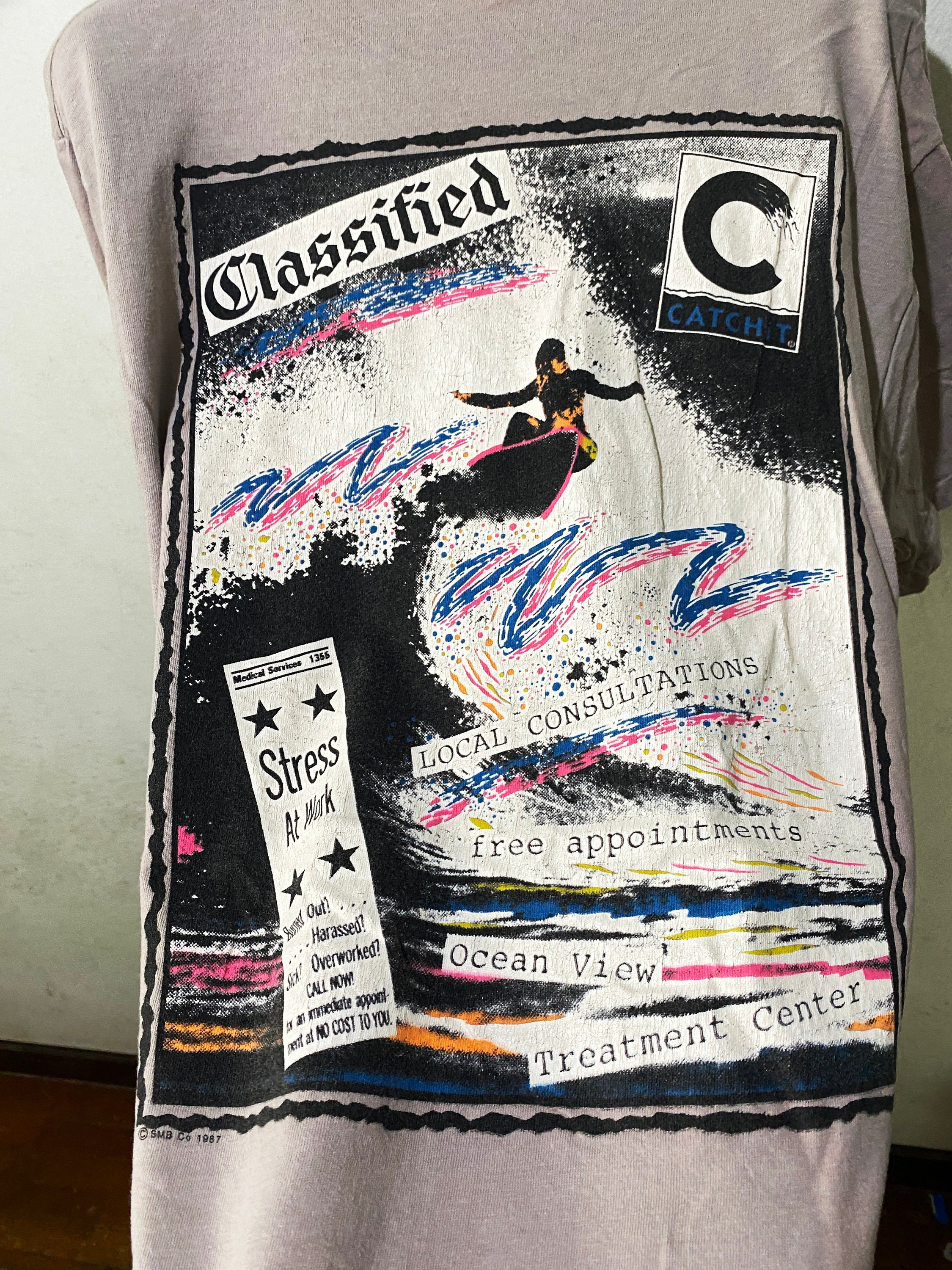 Vintage 90s Catchit Surf T-shirt Size M - Etsy