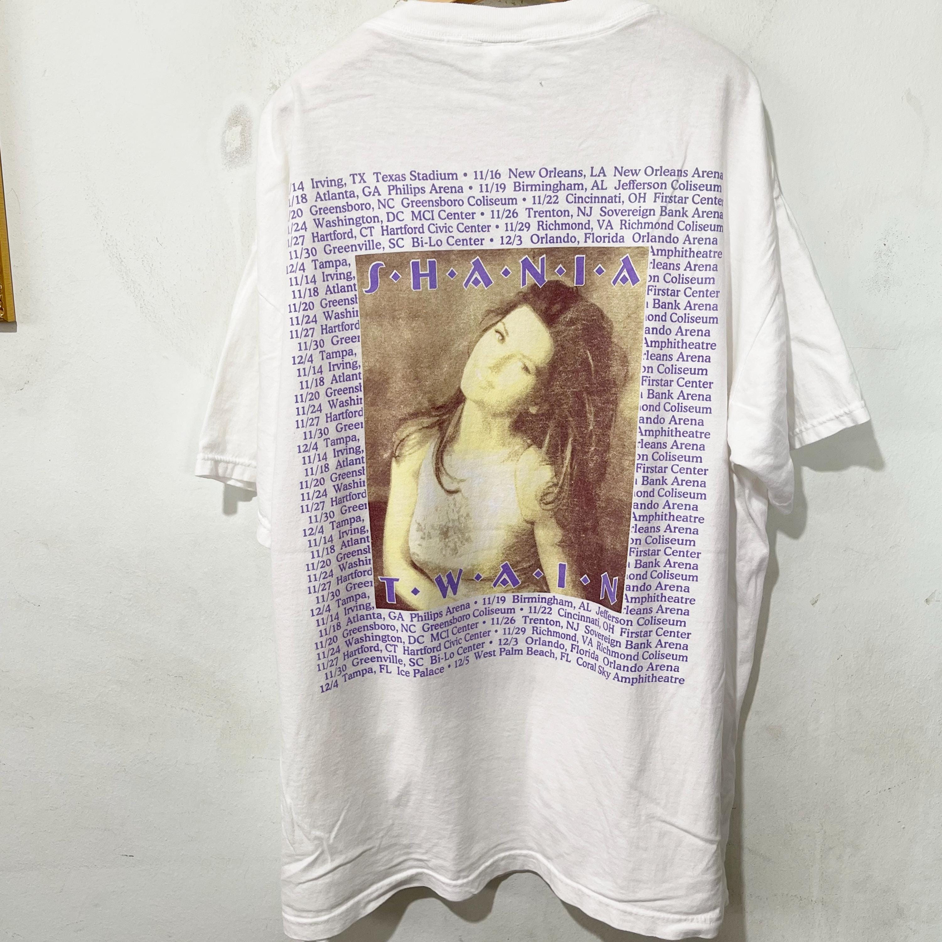 Vintage 90s Shania Twain T-shirt Size XL - Etsy