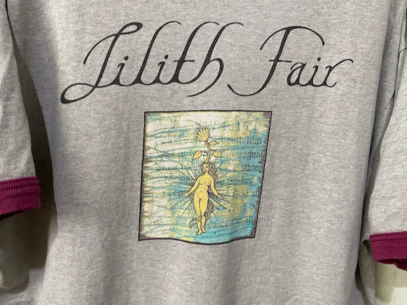 Vintage 90s Lilith Fair Ringer T-shirt Women's Music