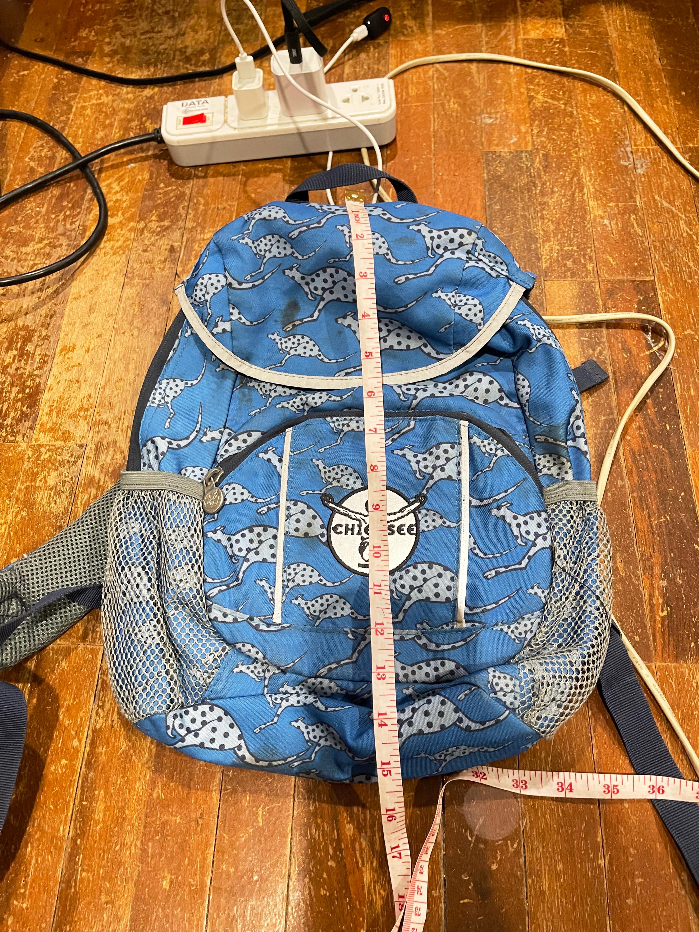 Vintage 90er Jahre Chiemsee Rucksack Cheetah Print Blau Sport ...