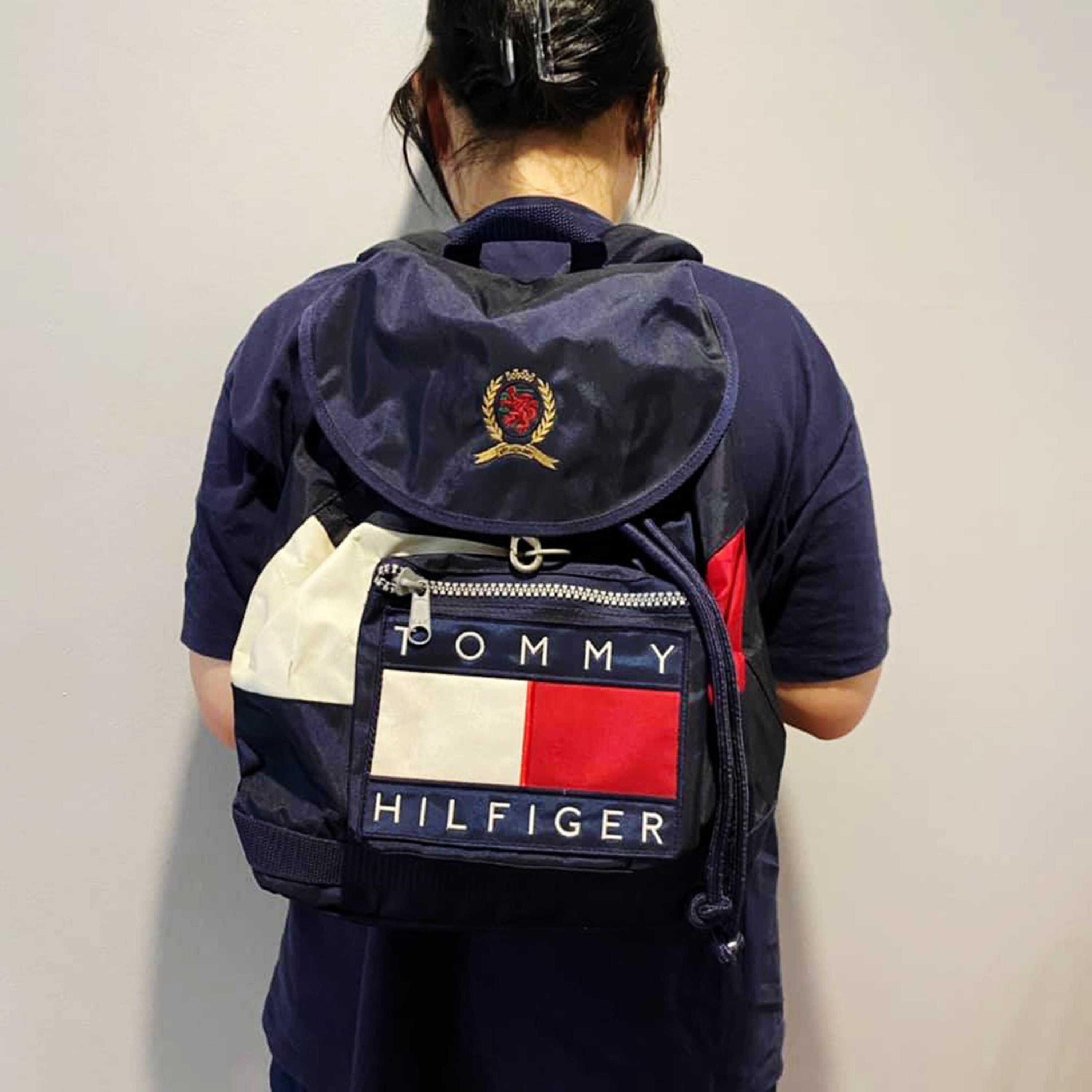 Vintage Tommy Hilfiger Backpack Free Shipping Travel Backpack Etsy