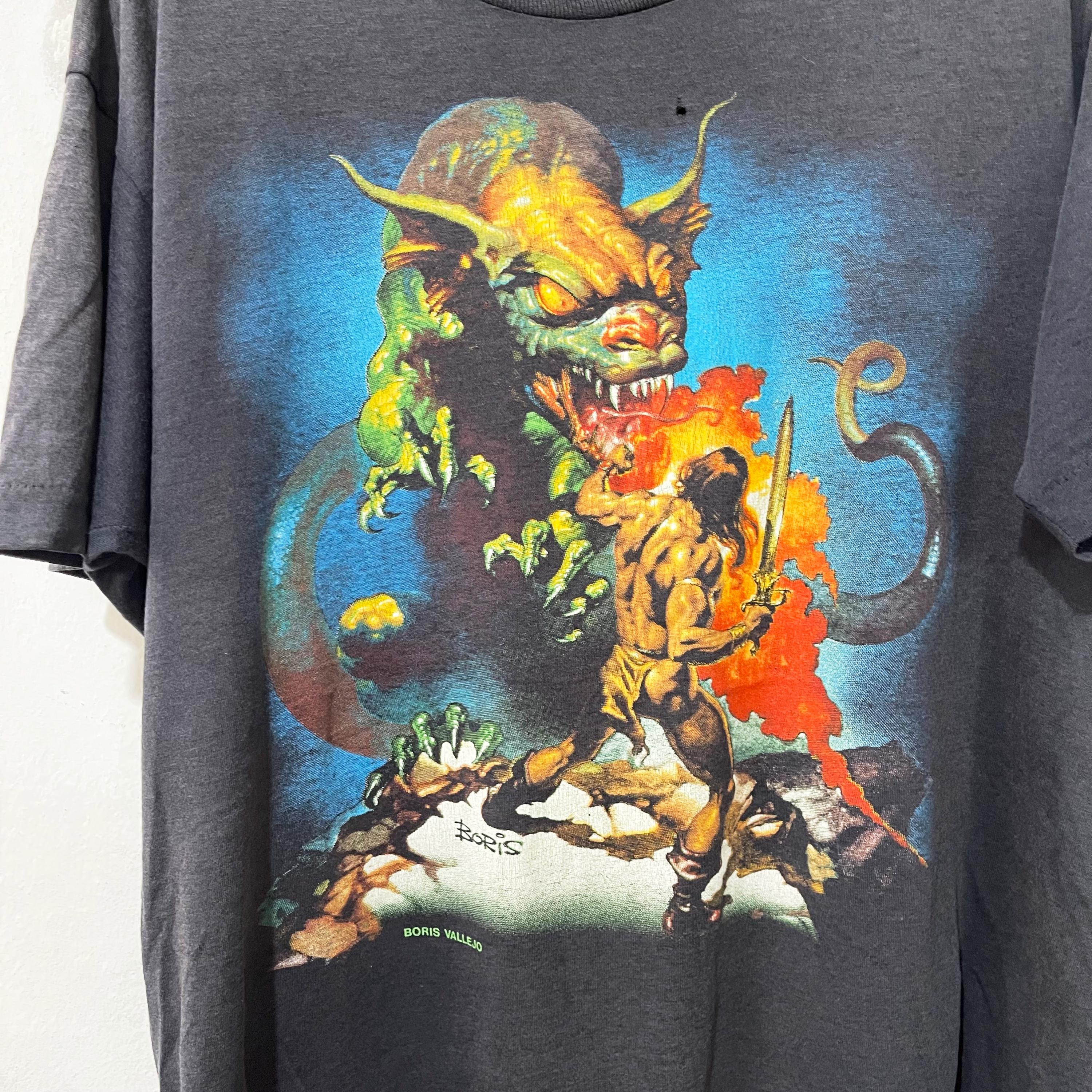 Vintage 80s Boris Vallejo T-shirt Size M-L - Etsy