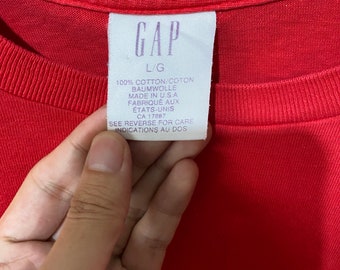 【激レア品】 90s vintage old gap l/s T-shirt Vintage 90s GAP Pocket Tee Size L - Etsy