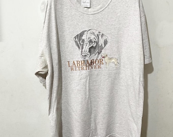 Vintage Labrador Retriever Dog T-Shirt Size XL