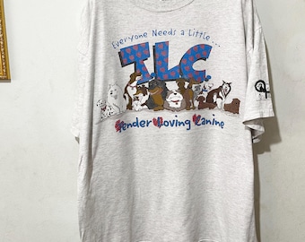 Vintage 90s Dog T-Shirt Size XL