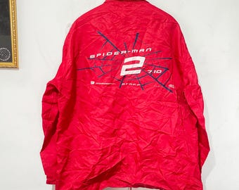 Vintage 2004 Spider-man 2 Staff Jacket Movie Promo Windbreaker