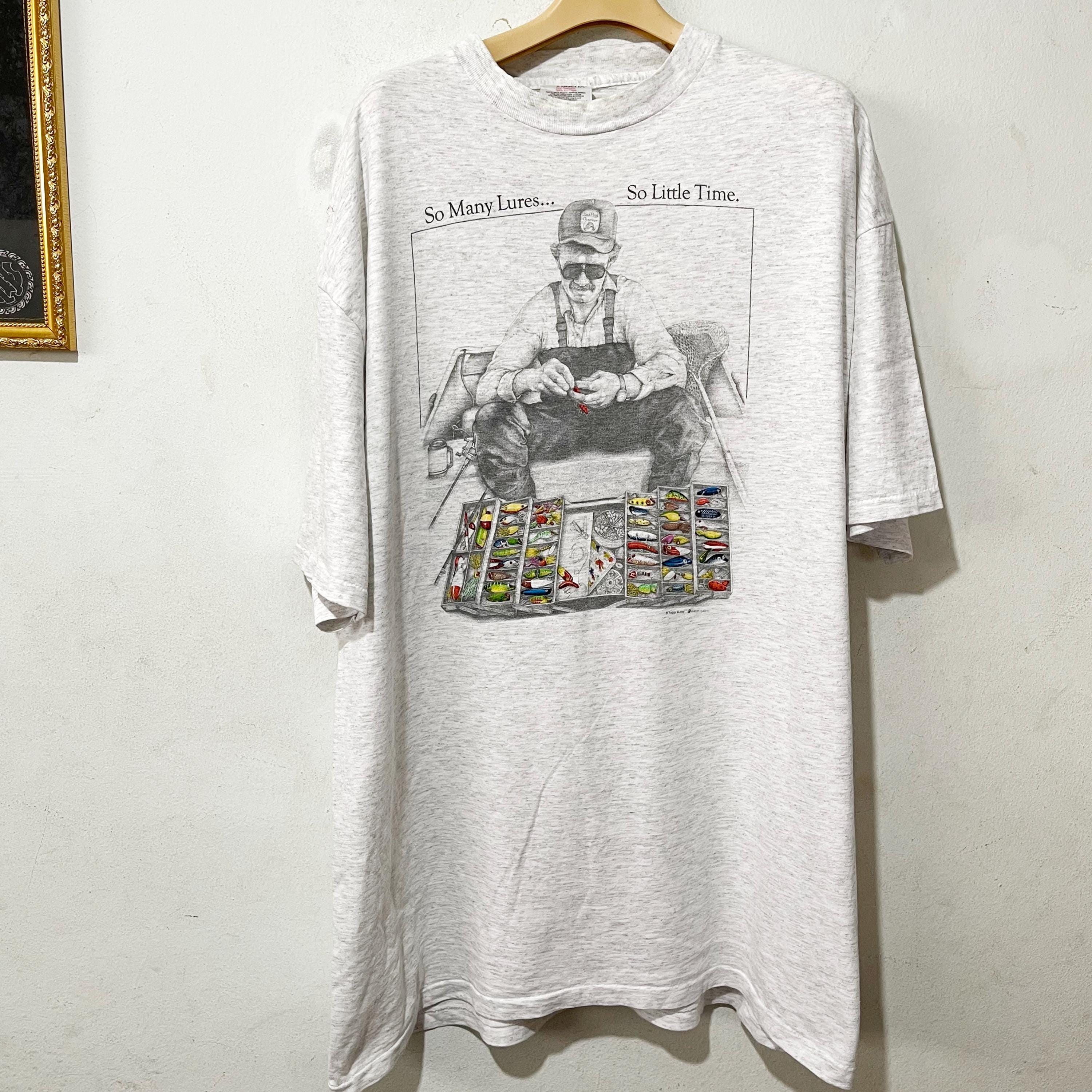 Vintage 90s Peggy Murray T-shirt “so Many Lures so Little Time