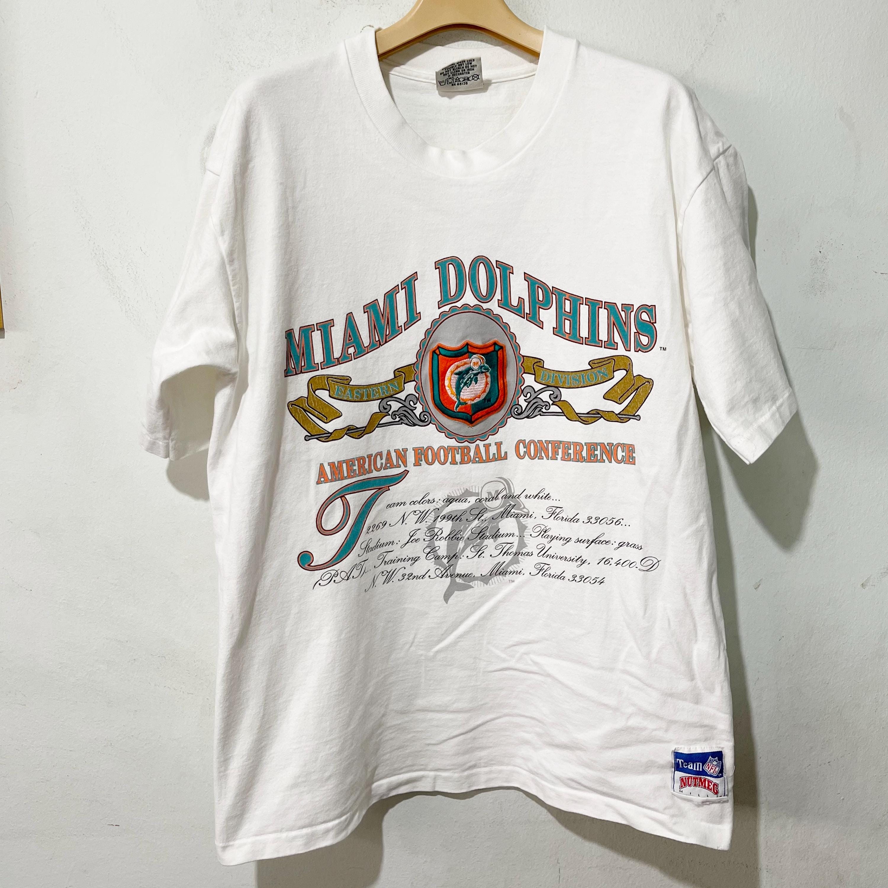 Vintage 90s Miami Dolphins NFL T-shirt Size L - Etsy Israel