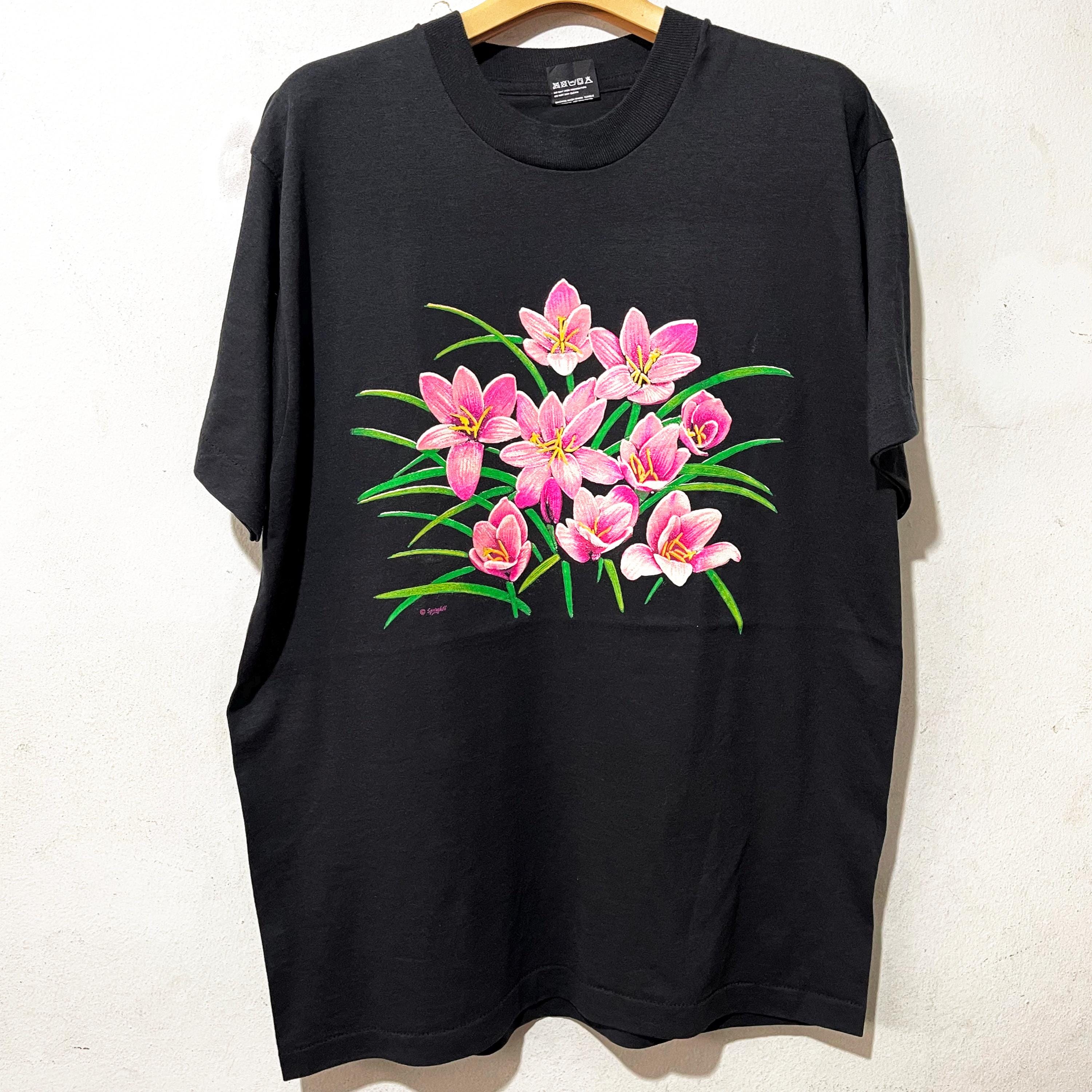 【90size】house on the hill Tシャツ　flower 90size】house on the hill Tシャツ flower 100size】house on the