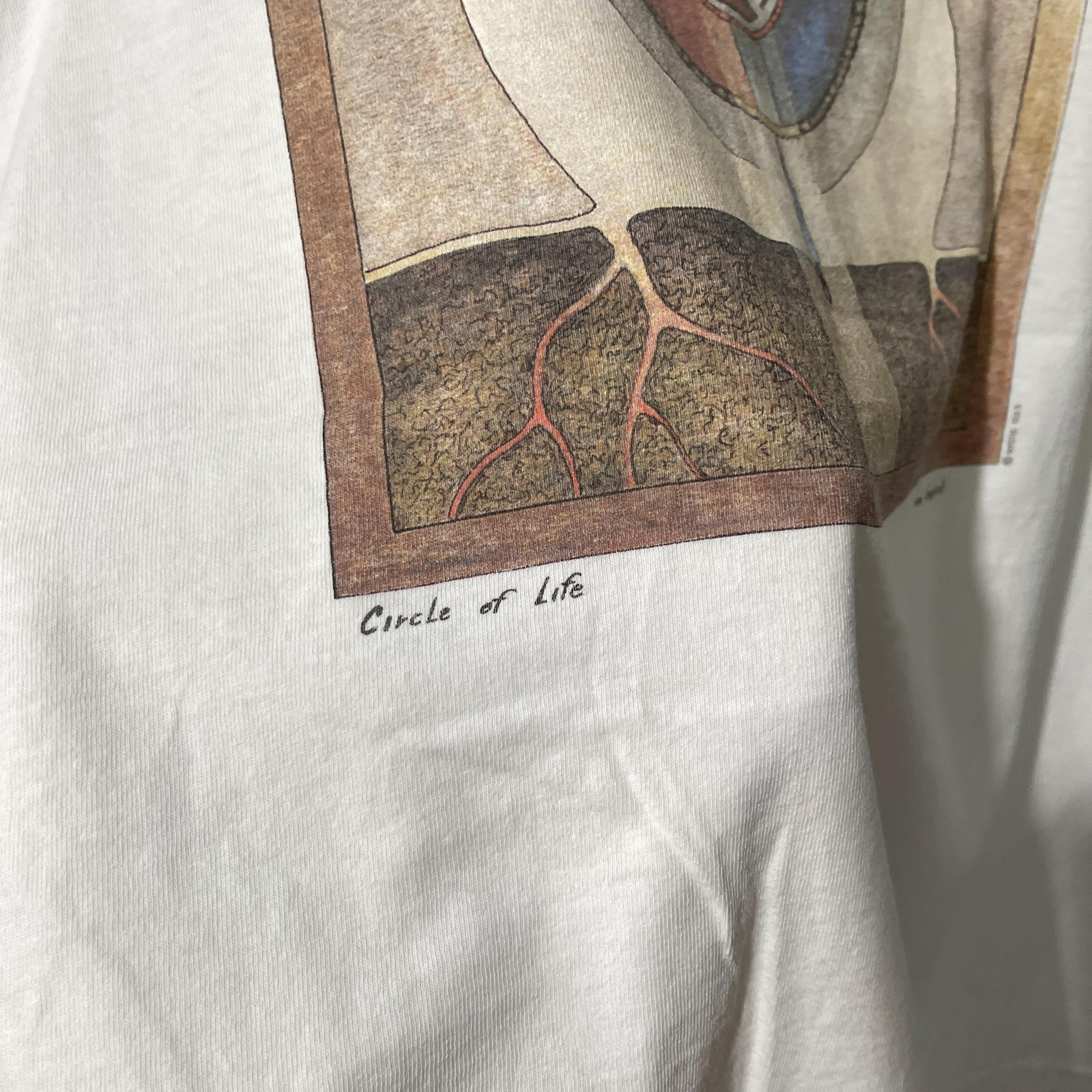 Vintage 90s Joe Geshick Circle of Life T-shirt Size XL - Etsy