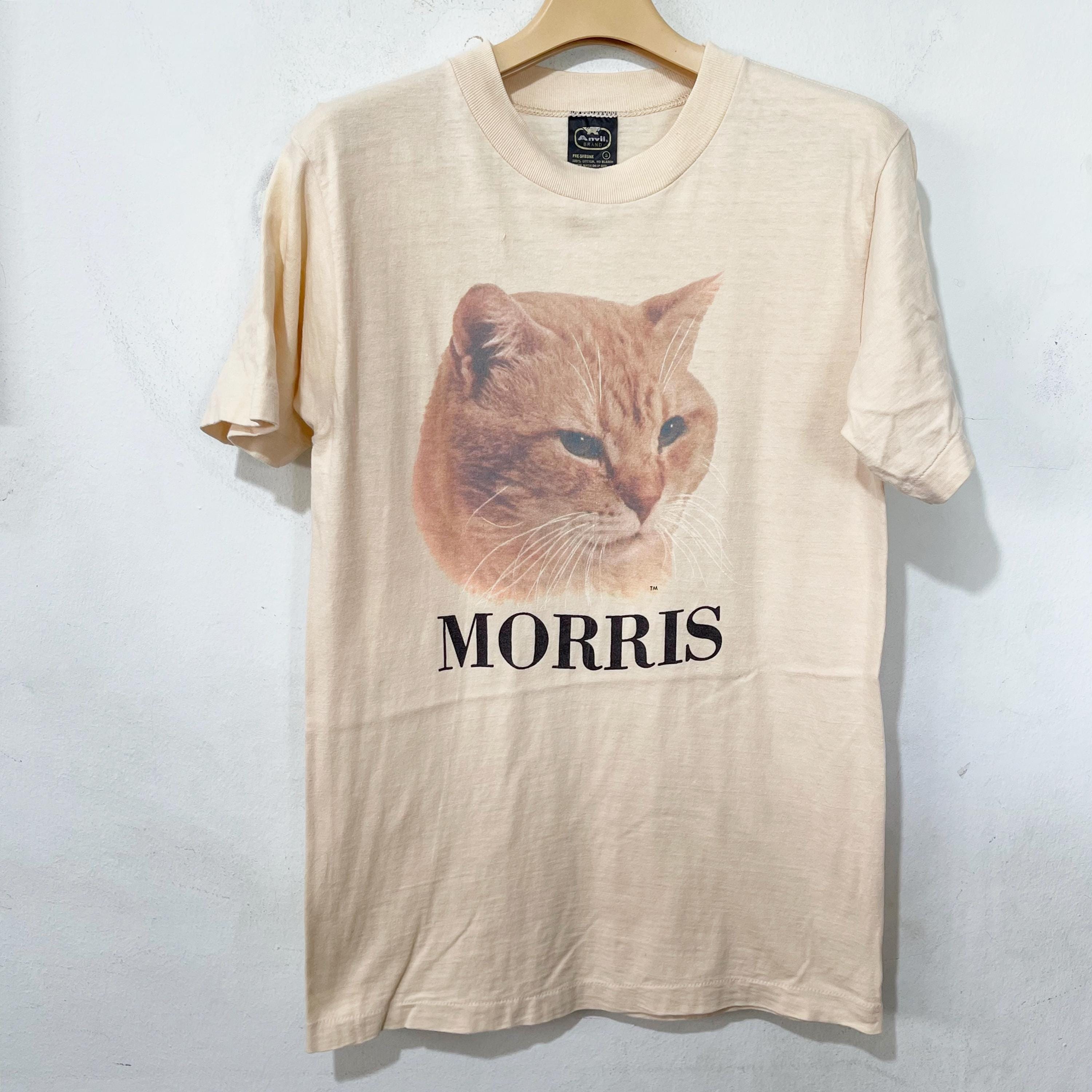 Vintage 80s Morris the Cat T-shirt Size XS-S - Etsy